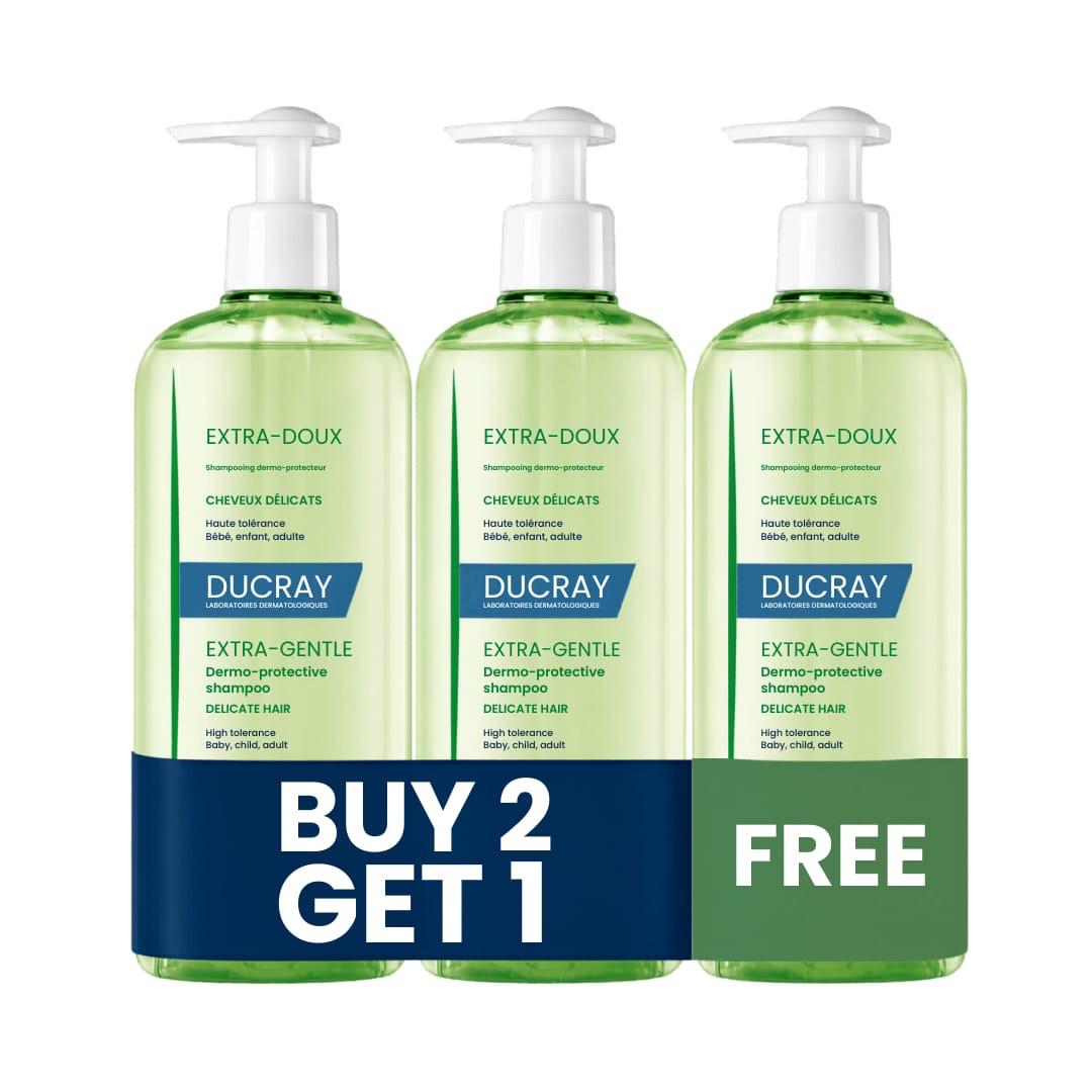 Buy 2 Extra Ducray Extra Gentle Dermo Protective Shampoo Delicate Hair Get Free Ducray Extra Gentle Dermo Protective Shampoo Delicate Hair